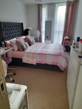 Wing Back 5ft  kingsize Bed Frame Upholstered Fabirc Velvet 