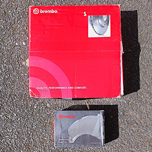 Front brake discs pads - discs, kit