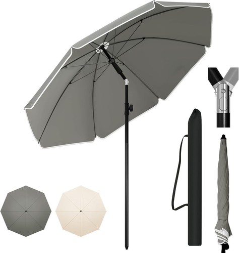 175cm garden beach parasol - 175cm, garden,beach,parasol