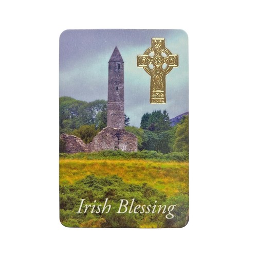 Laminated prayer card with - card,