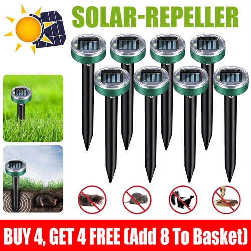 Solar ultrasonic deterrent - solar,