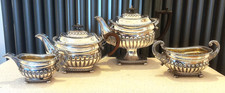 ANTIQUE SILVER PLATED TEA SET
