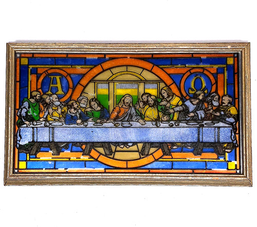 Vintage stained glass - stained,