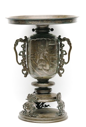 Japanese bronze usubata - japanese,