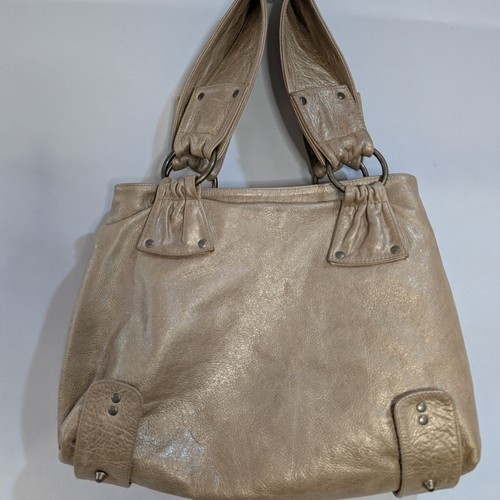 Elegant light gold tan leather - light,