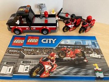 LEGO CITY Racing Bike Transporter 60084 Retired set 100% Complete & Instructions