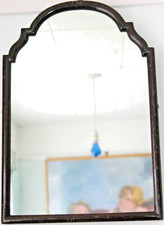R)(Touch>GOTHIC ARCH WOOD FRAME>48cm x 33cm 3KG>1900s VICTORIAN ANTIQUE W.MIRROR
