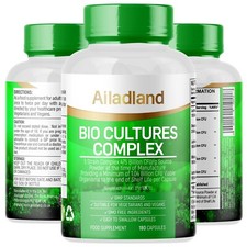 Probiotics for Gut Health 5 Strains Bio Cultures Complex Vegan Capsules UK Made