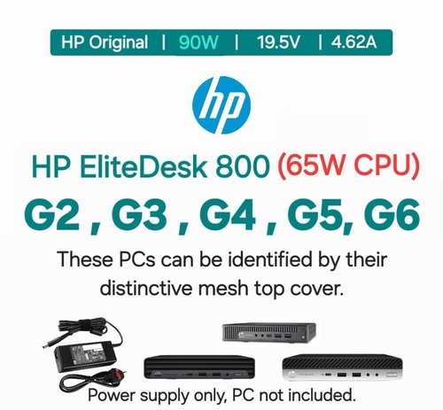 Genuine 90w power supply - genuine, hp