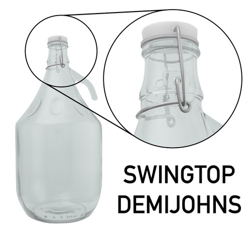 Gallon glass demijohn - gallon, 5l
