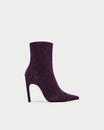 Zara women pink glitter - zara, women's