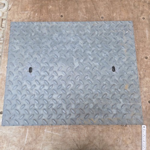Galvanised chequer plate - galvanised,