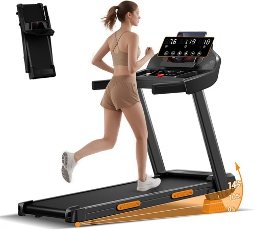 Foldable treadmill with - 3-in-1,