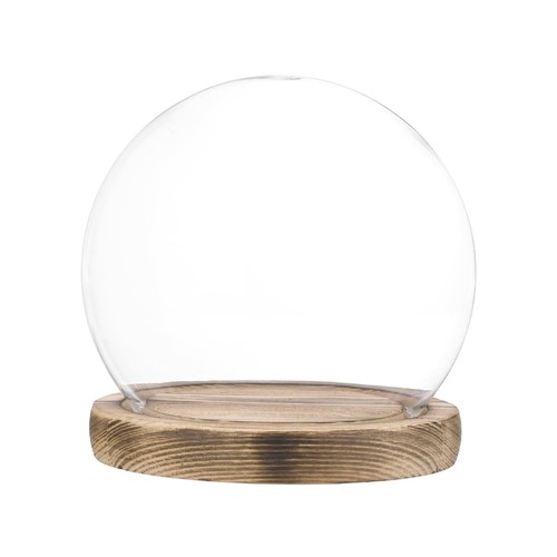 Cloche glass dome 7in - glass, d4.7in