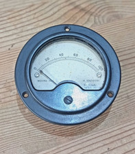Vintage Sangamo Weston ammeter amp meter milliamps 2 1/2 inch face