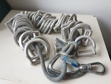 Pro Rock Climbing Safety Belt Harness Slotted D Ring Gear Holder Access, 39pcs