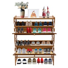 Rattan Shoe Cabinet 2 Flip