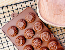 Silicone Rose Flower Chocolate
