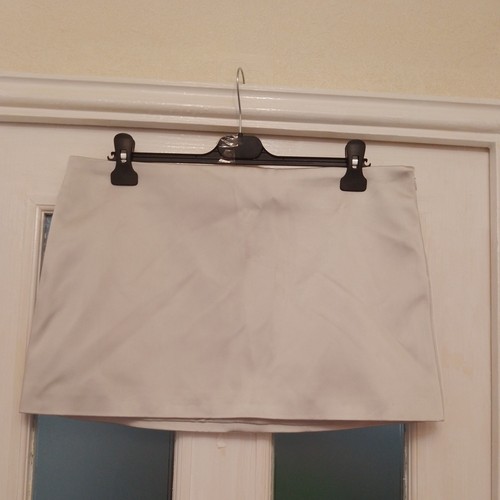 Zara silver satin - satin, mini