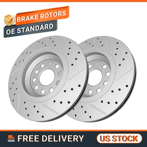 Rear drilled brake rotors - rear,