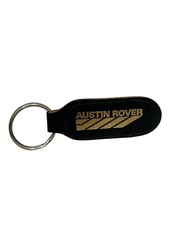 Austin Rover Dealer Dealership Keyring Key Ring - Vintage Leather Key Fob 