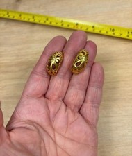 Gold Plated Gypsy Half Hoop