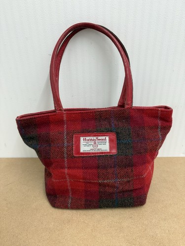 Harris tweed red tartan - tweed,