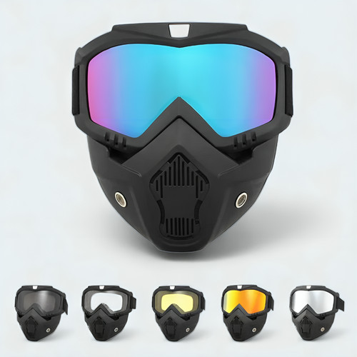 Motorcross face mask goggles - face,