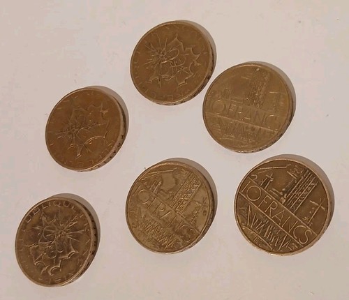 French francs coins - french, 10