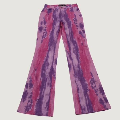 Revolt tie dye flare jeans - tie,