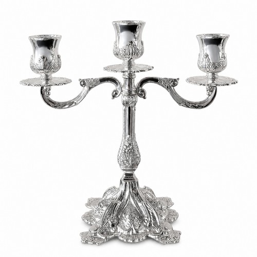 Candle holder with embossed - holder,