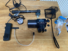 Petacc Automatic Fish Feeder, Nicrew Mini filter, Fluval Heater, Dig Thermometer