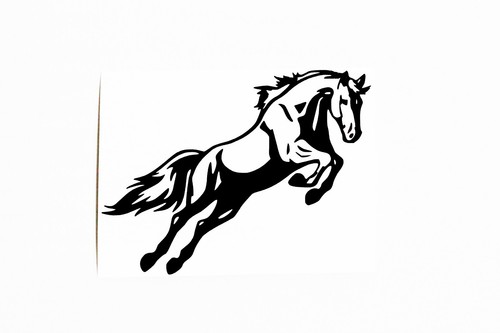 Jumping horse bumper - horse,