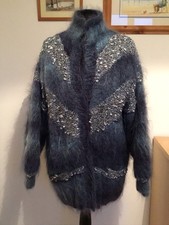 Vintage One Off Blue Mohair