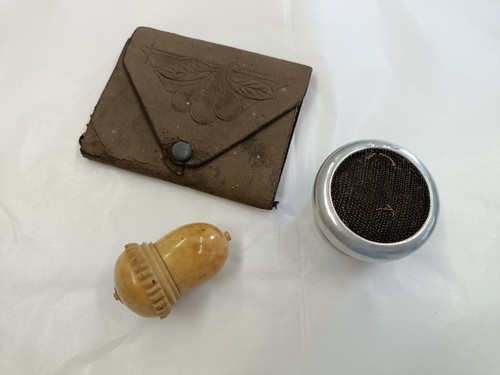 Antique carved tagua nut - tagua,