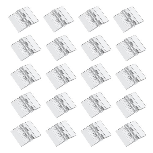 Pcs clear plastic hinges - 20,