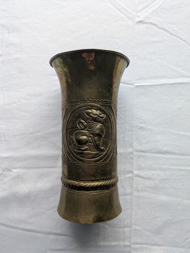 Indian brass vase with - vase,