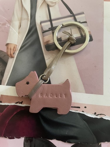 Radley pink leather dog tag - tag, /