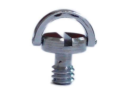 Ring screw male - d-ring, 1/4"