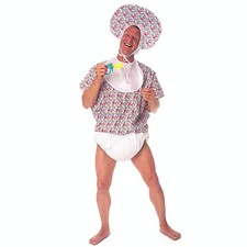 Adult Baby Big Baby Stag Do Gents Costume Fancy Dress