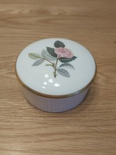 Wedgwood Hathaway Rose Flower Pattern Lidded Trinket Pot