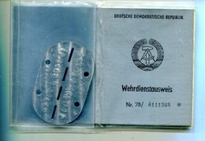 NVA military service card with