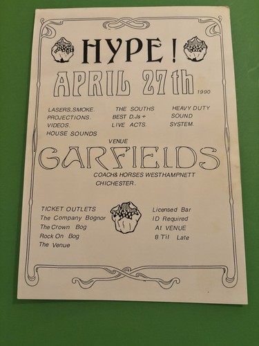 Vintage rave flyer hype - rave,
