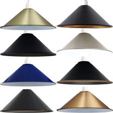 Vintage Pendant Shade Metal Lampshade Kitchen Modern Ceiling Cone Light Shades