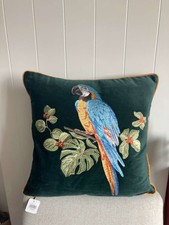 Parrot Embroidered Velvet