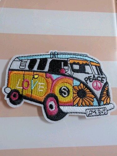 Retro hippie love bus - hippie, "love