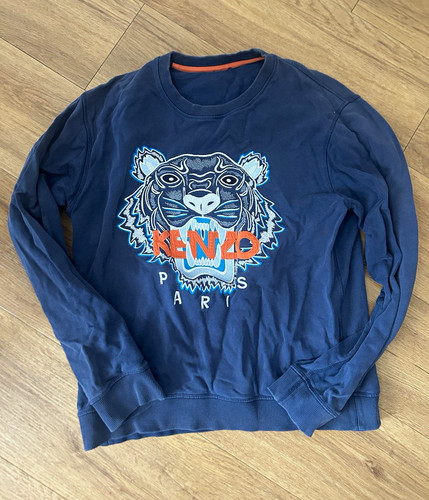 Kenzo men navy embroidered - navy,