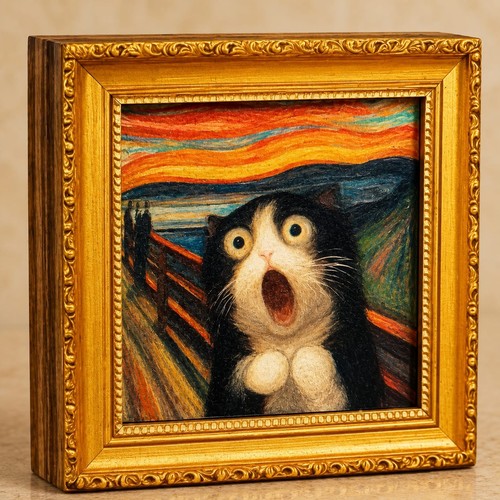 Funny cat rabbit wooden - cat,