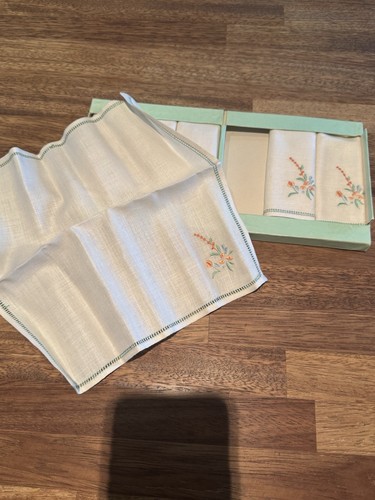 Irish linen embroidered tea - irish,
