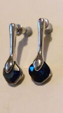 GORGEOUS Debenhams BLUE Kite CRYSTAL Drop Dangle Earrings. NEW in Gift Box*****
